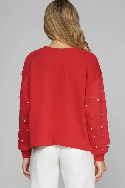 Red Pearl Top