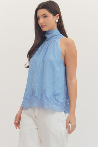 Chambray Halter Top