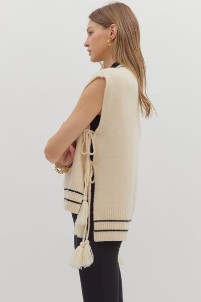 Cream Pullover Vest Top