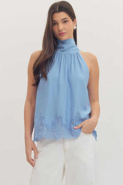 Chambray Halter Top