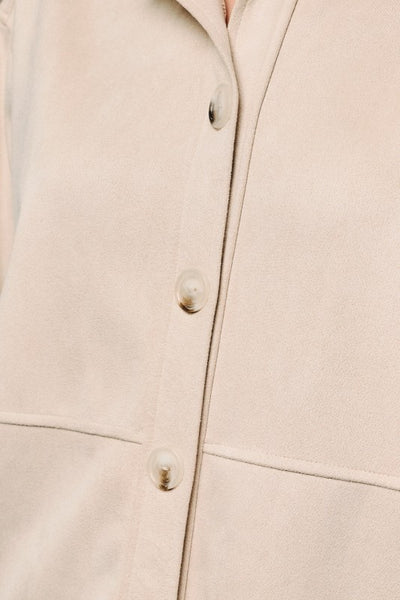 Ecru Suede Jacket