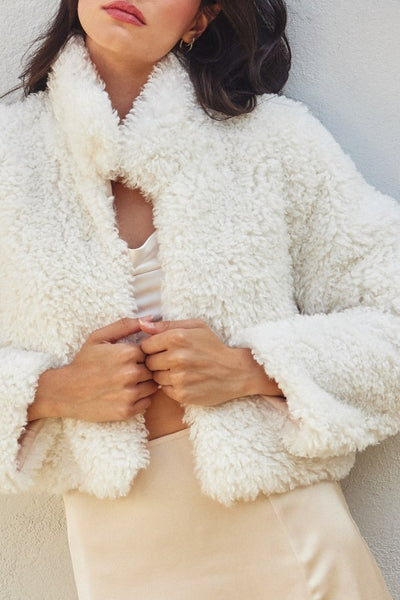 Teddy Cropped Jacket