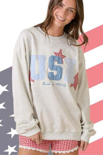 USA Patchwork Sweatshirt