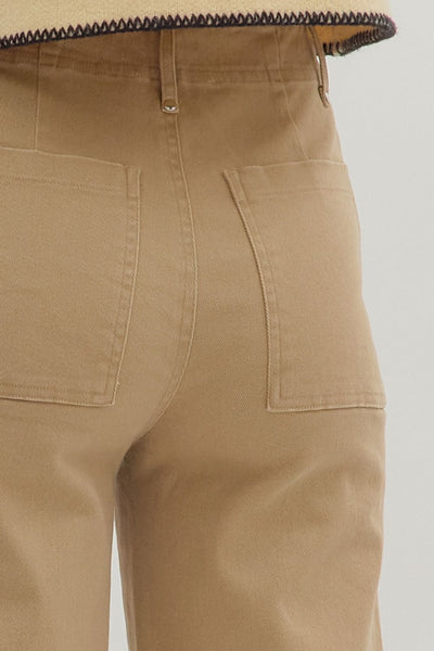 Camel Wide Leg Pants