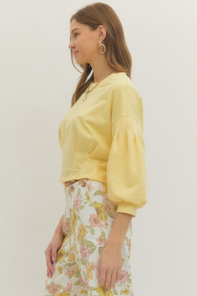 Butter Yellow Pullover