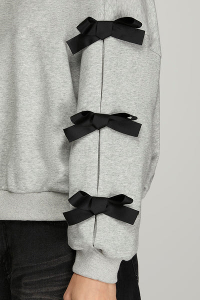 Grey Bow Pullover