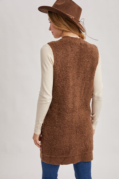 Brown Knit Vest