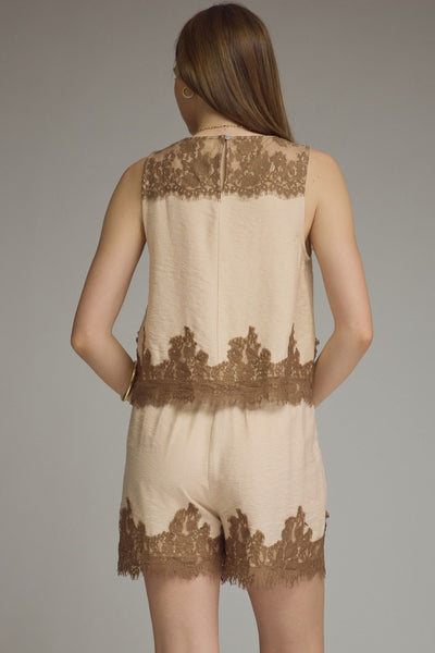 Lace Trim Tank
