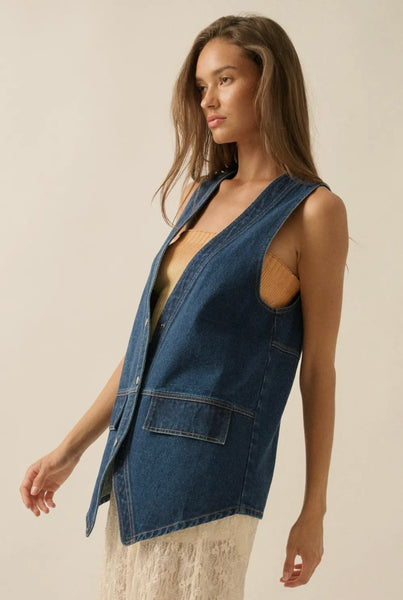 Dark Denim Vest
