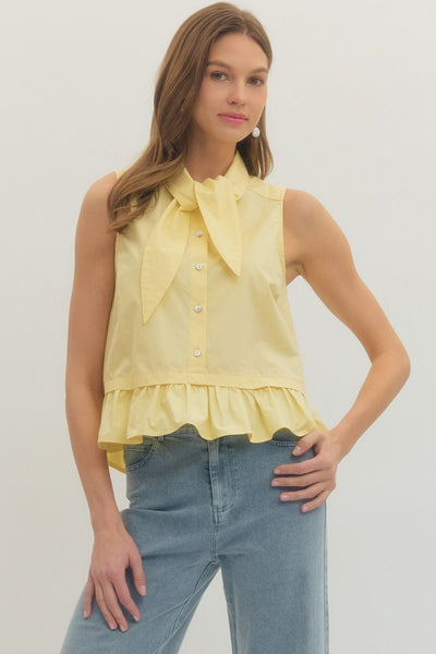 Lemon Tie Tank