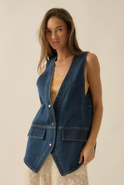 Dark Denim Vest