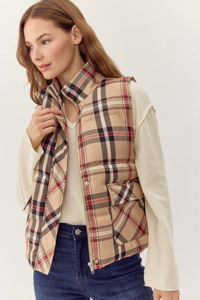 Plaid Vest