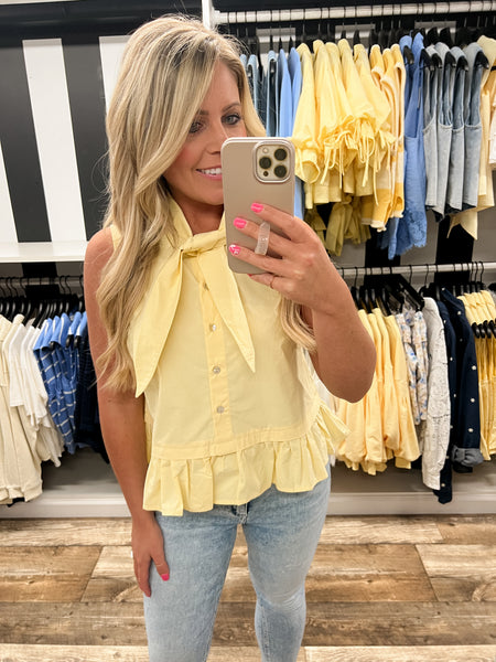 Lemon Tie Tank