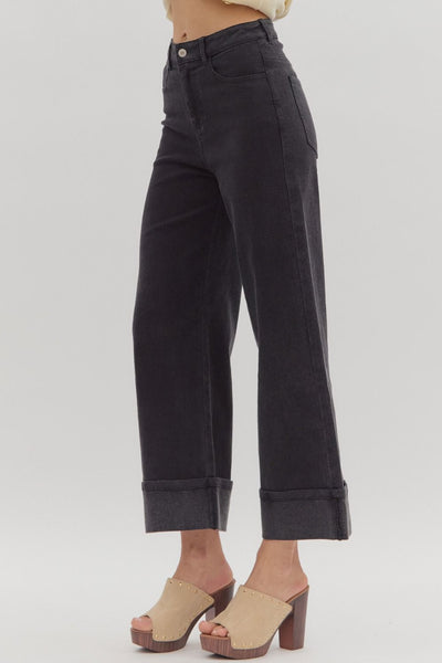Black Cuff Pants