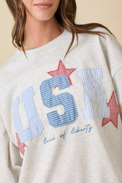 USA Patchwork Sweatshirt