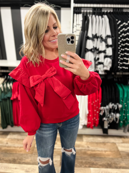 Red Bow Top