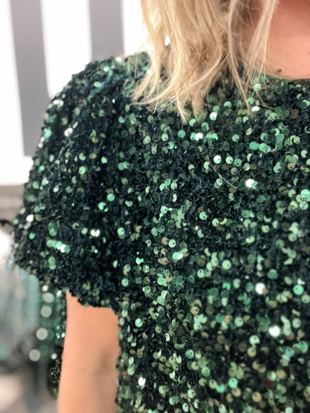 Emerald Sparkle Top