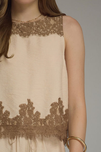 Lace Trim Tank
