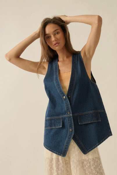 Dark Denim Vest
