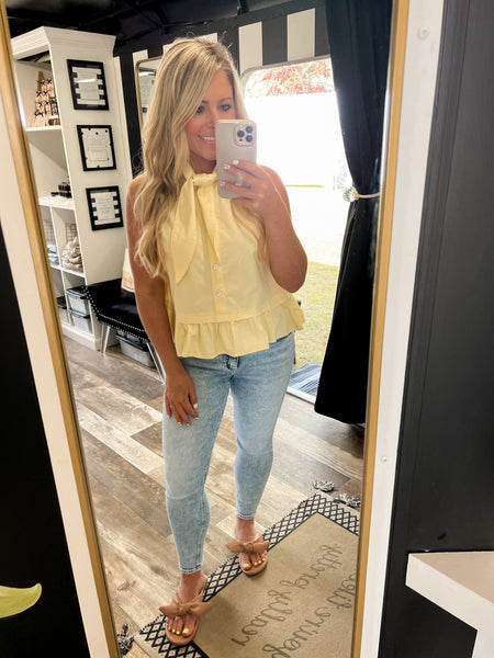 Lemon Tie Tank