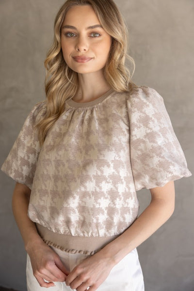 Houndstooth Top