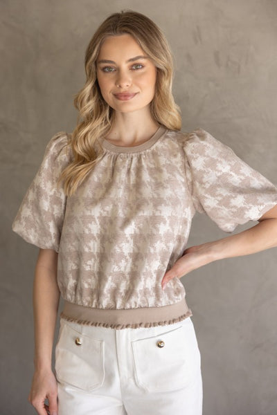 Houndstooth Top